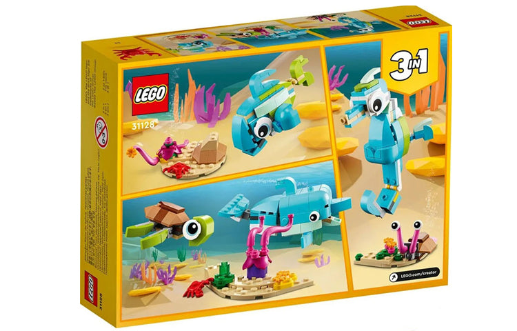 Конструктор LEGO Creator 3-в-1 "Дельфин и черепаха" (31128) - Boxette Shop